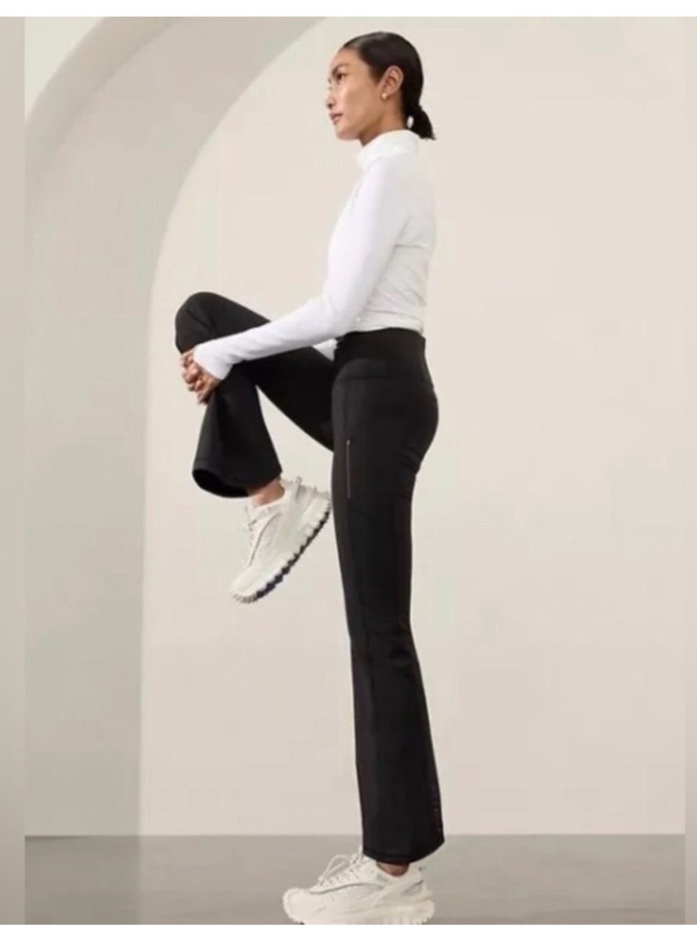 Athleta Black Rainier Bootcut Pant